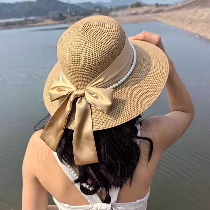 Bow Straw Hat