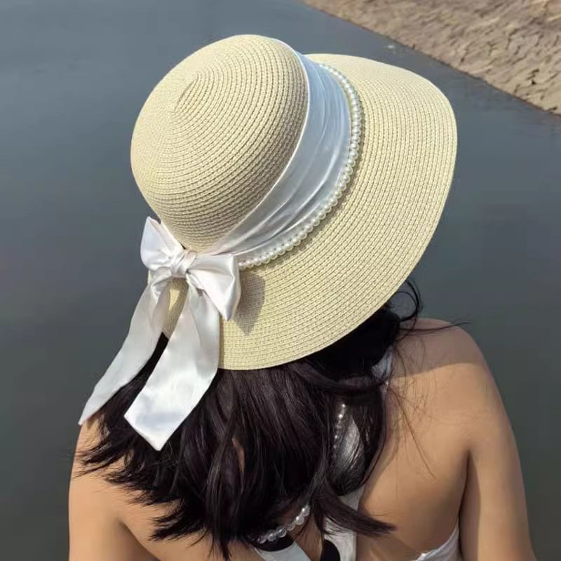 Bow Straw Hat