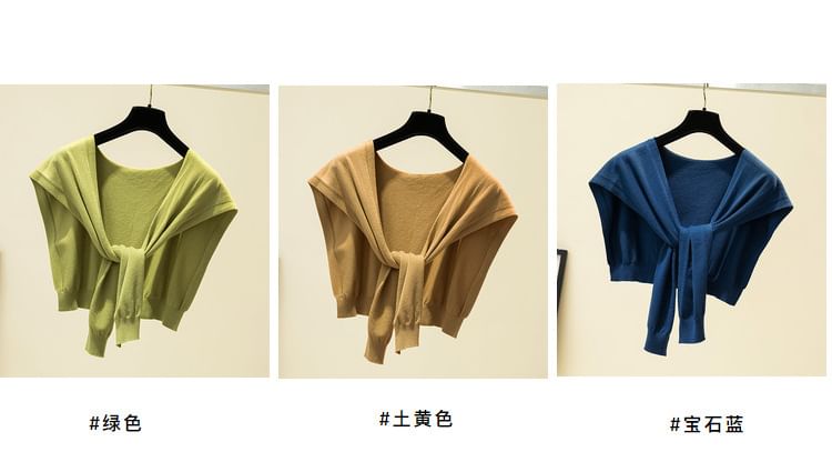 Knit Plain Shawl Knot