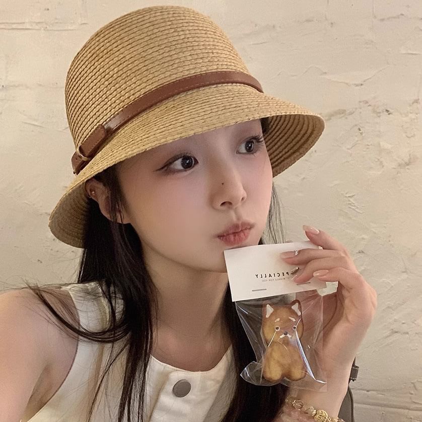 Straw Bucket Hat