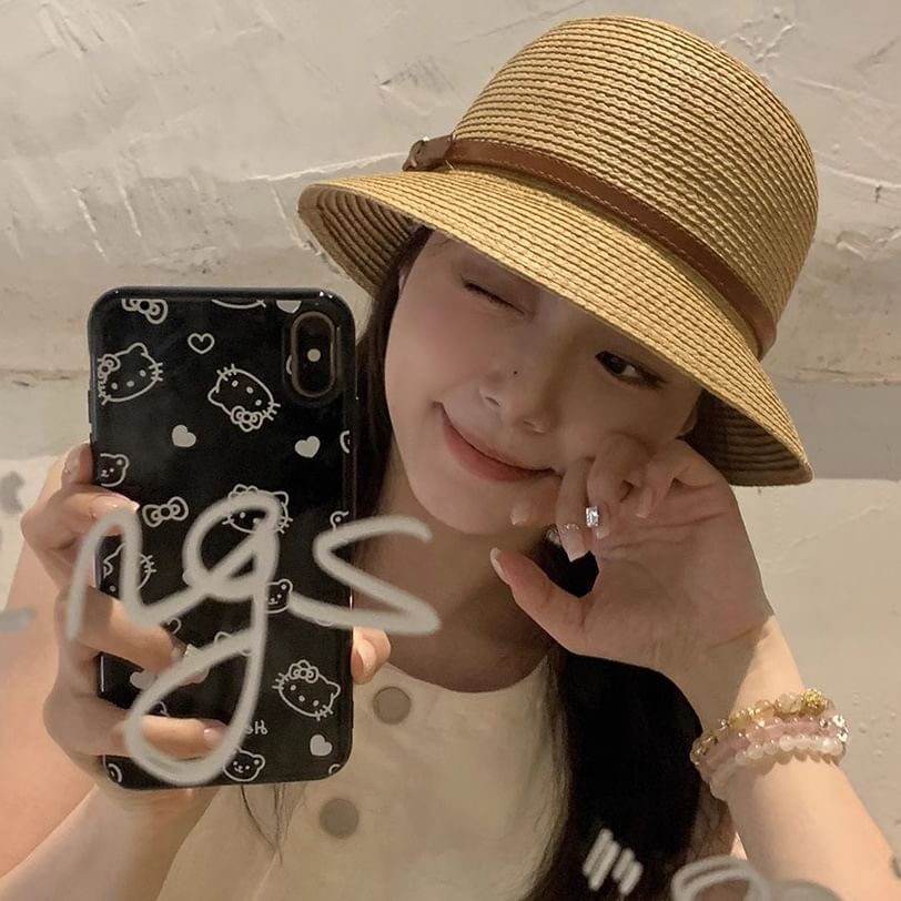 Straw Bucket Hat