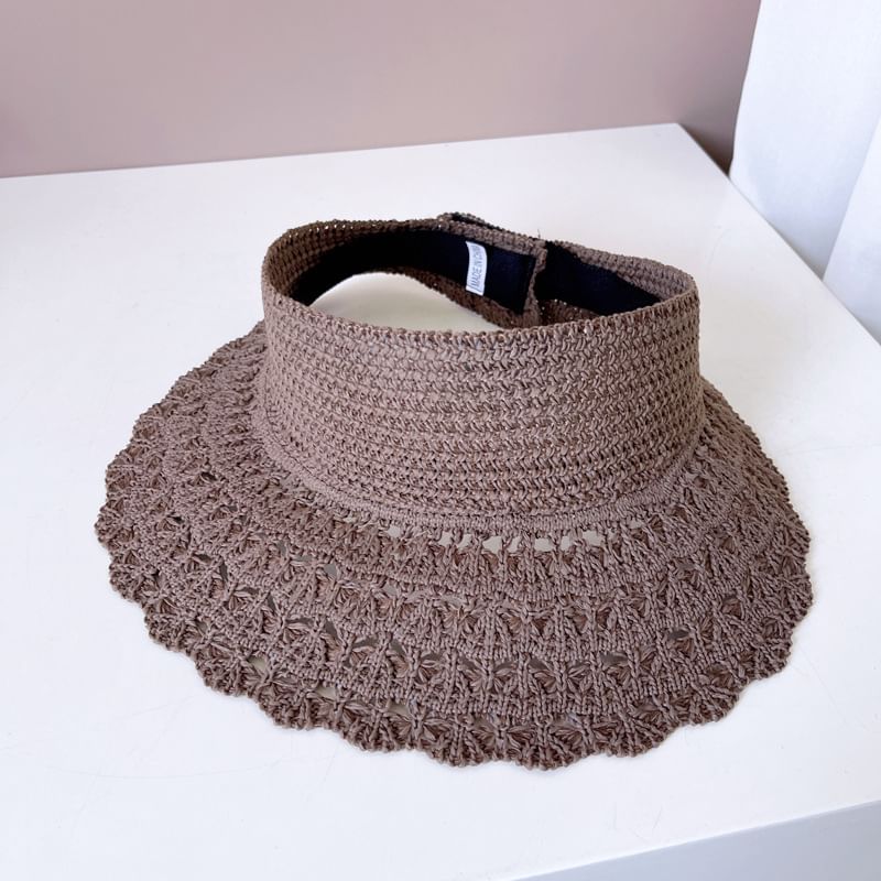 Knit Sun Visor Plain