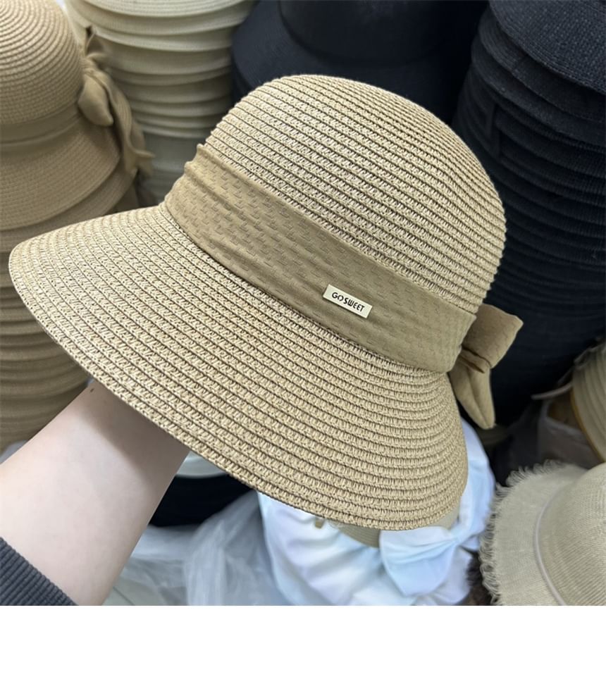 Bow Sun Straw Hat
