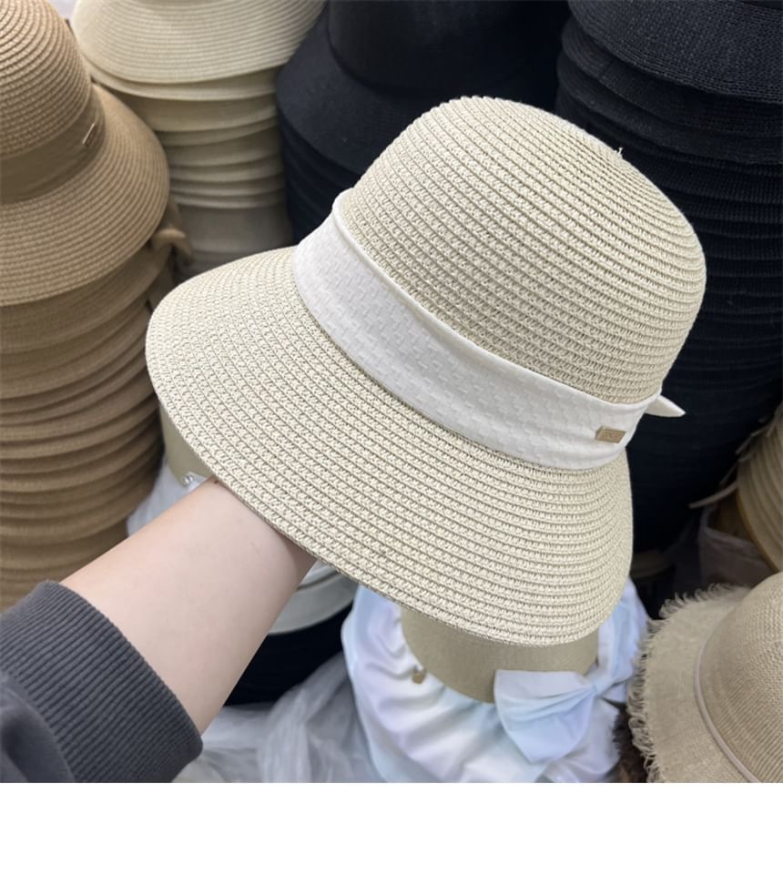 Bow Sun Straw Hat