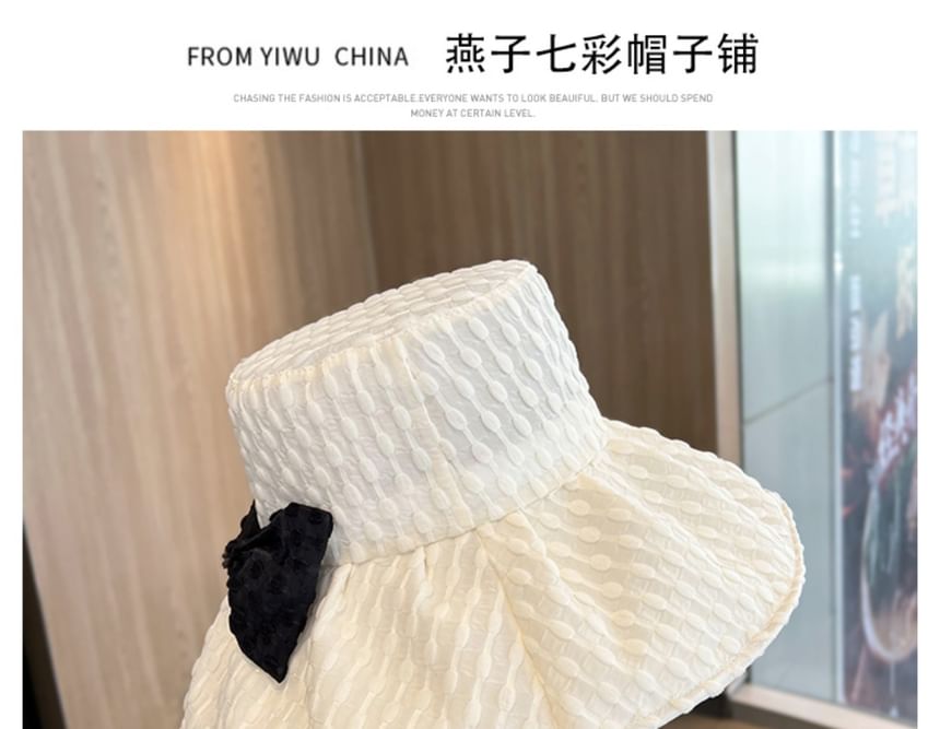 Jacquard Bucket Hat Bow