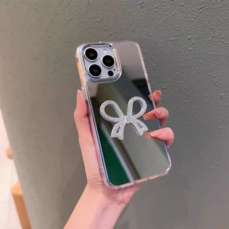 Case Faux Mirrored Pearl Phone