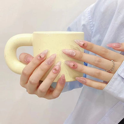 Peach Press On Nail