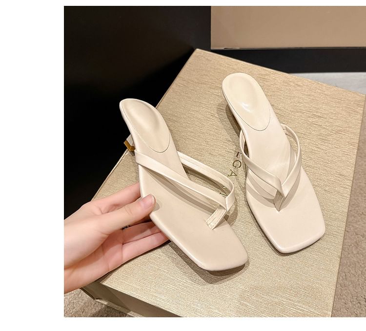 Kitten Thong Heel Sandals