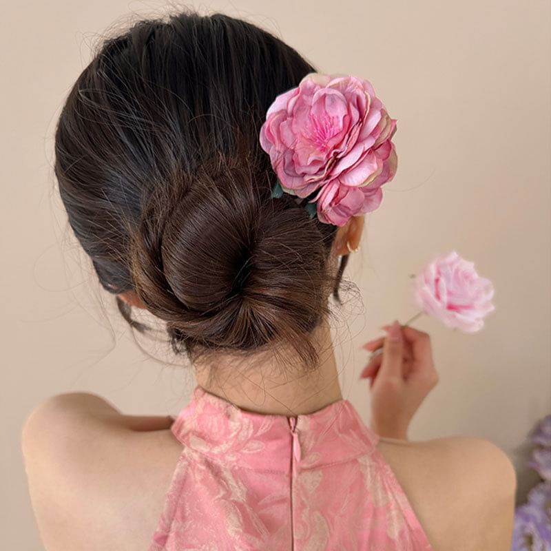 Floral U Shape Hair Stick