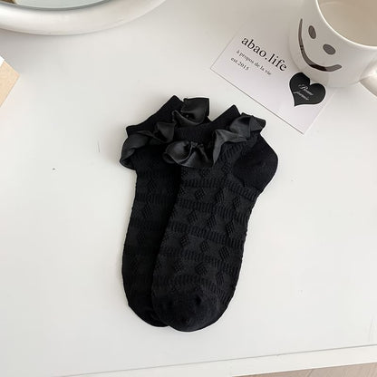 Ruffle Trim Socks