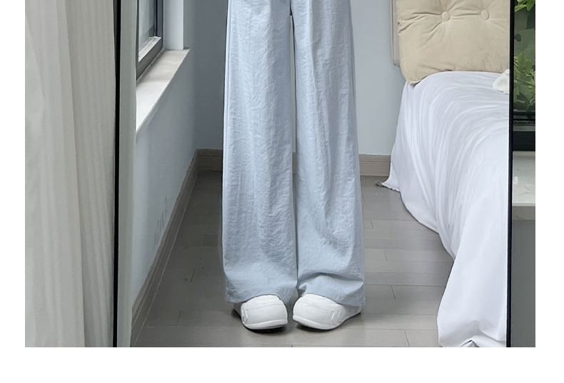 Plain High Rise Wide Leg Sweatpants