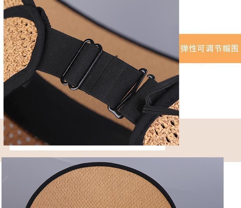 Lettering Open Hat Trim Contrast Top Sun