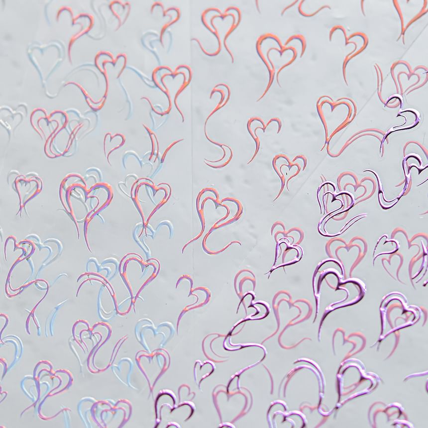 Heart Nail Art Stickers