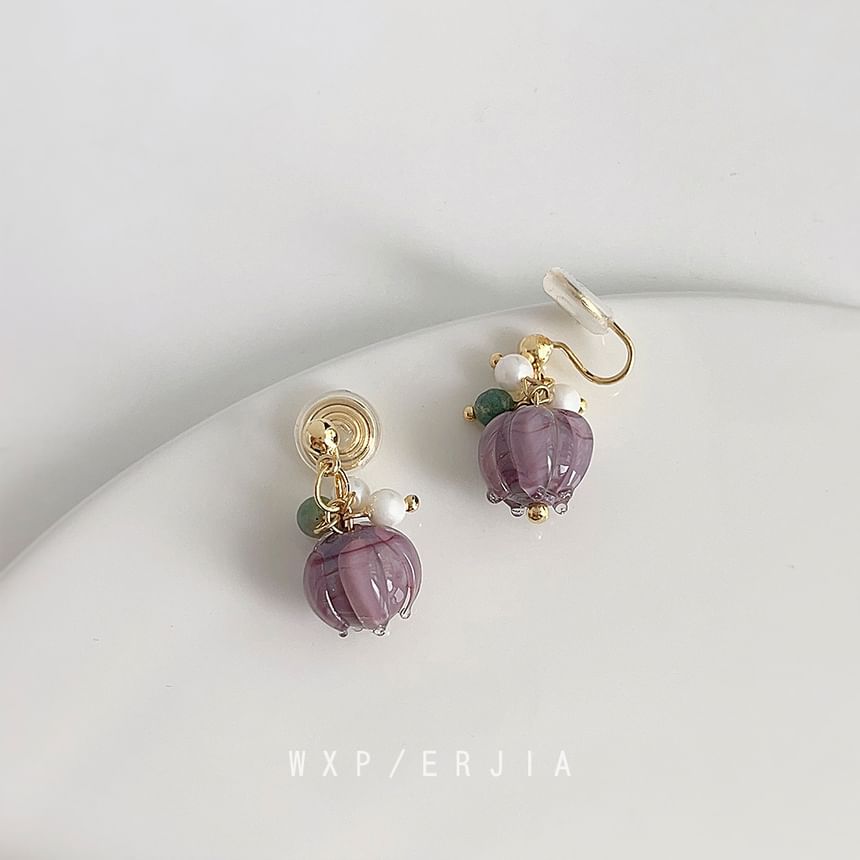 Ear Faux Cuff Gemstone Pearl Alloy