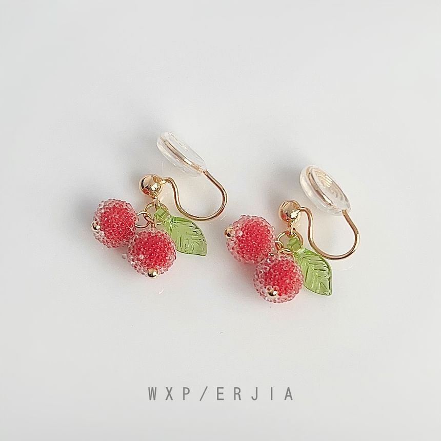 Fruit Alloy Ear Resin Cuff