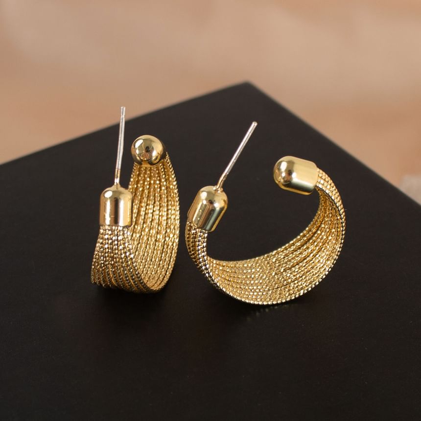 Hoop Layered Alloy Earrings