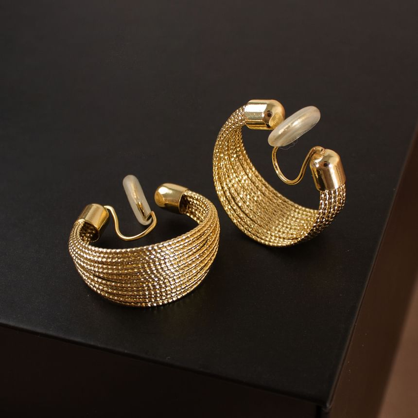Hoop Layered Alloy Earrings