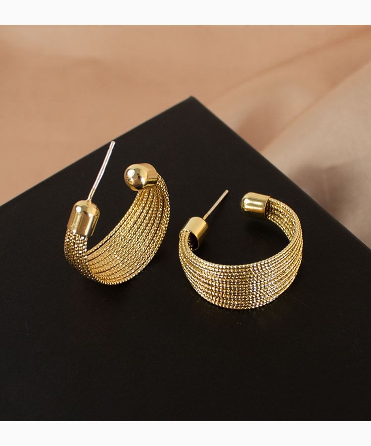 Hoop Layered Alloy Earrings