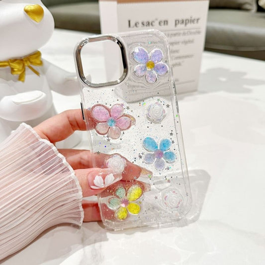 Clear Floral Phone Case For iPhone 11, 11 Pro, 11 Pro Max, 12/12 Pro, 12 Pro Max, 13, 13 Pro, 13 Pro Max, 14, 14 Plus, 14 Pro, 14 Pro Max, 15, 15 Pro, 15 Pro Max