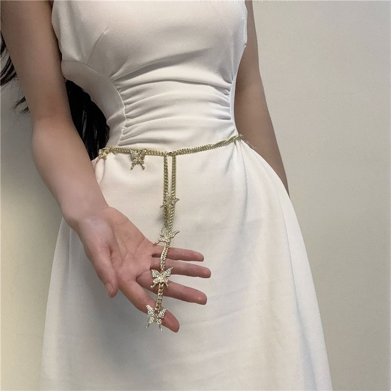 Butterfly Alloy Waist Chain