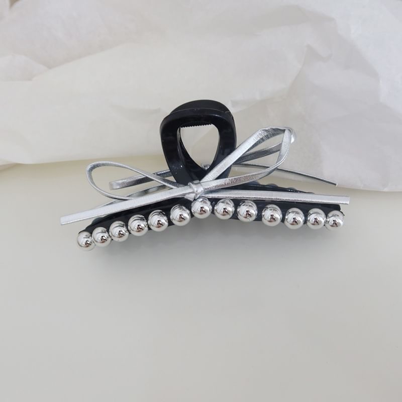 Bow Beaded Hair Claw