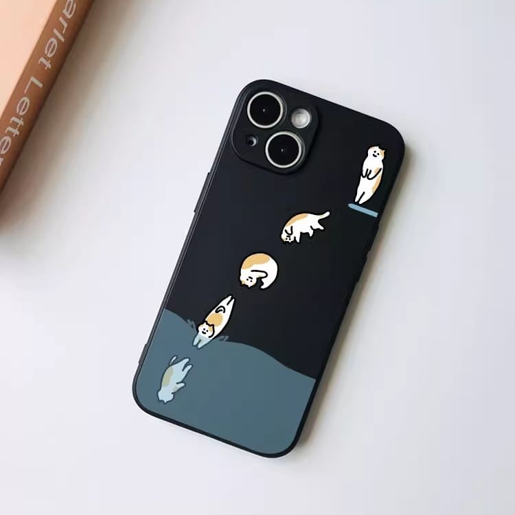 Cat Phone Case - iPhone 15 Pro Max / 15 Pro / 15 Plus / 15 / 14 Pro Max / 14 Pro / 14 Plus / 14 / 13 Pro Max / 13 Pro / 13 / 13 mini / 12 Pro Max / 12 Pro / 12 / 12 mini / 11 Pro Max / 11 Pro / 11