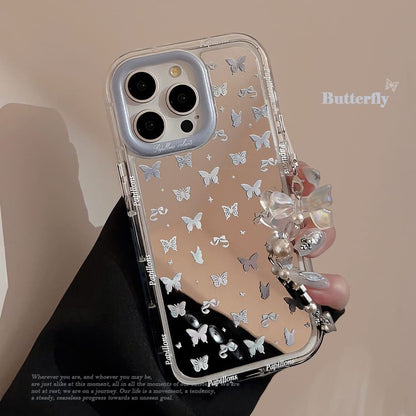 Butterfly Mirrored Phone Case / Phone Charm / Set