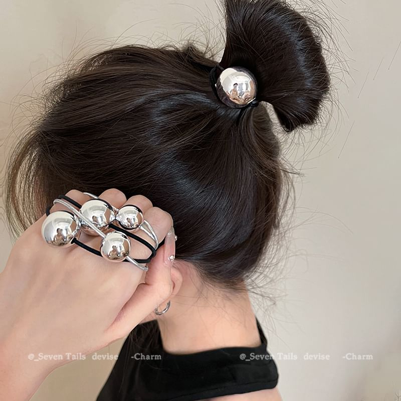 Alloy Bead Hair Tie / Set