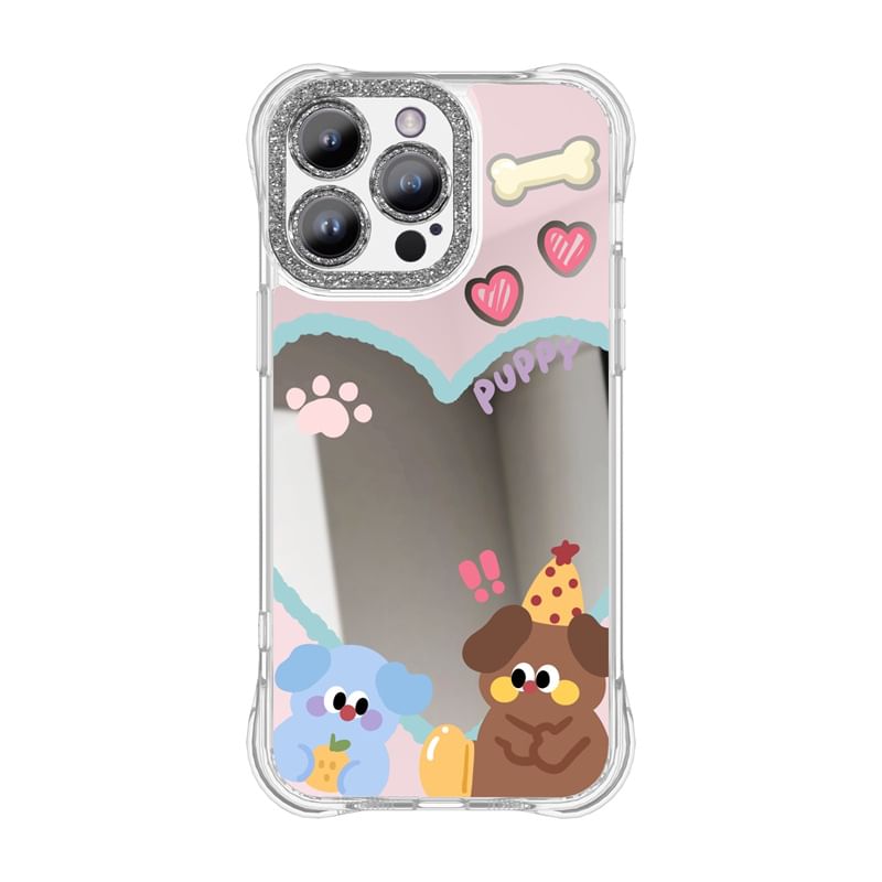 Phone Cartoon Mirrored Case