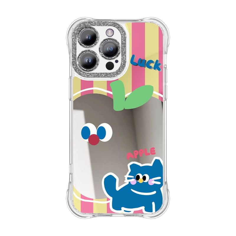 Phone Cartoon Mirrored Case