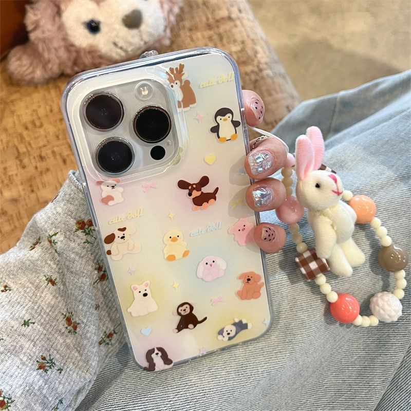 / Strap Case Set Phone Animal