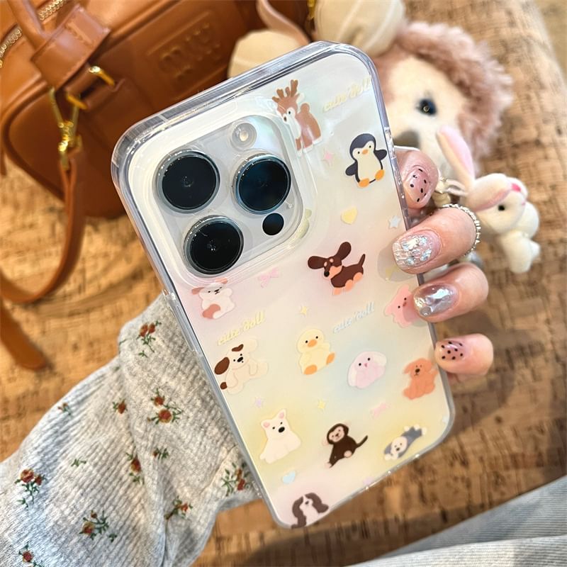 / Strap Case Set Phone Animal