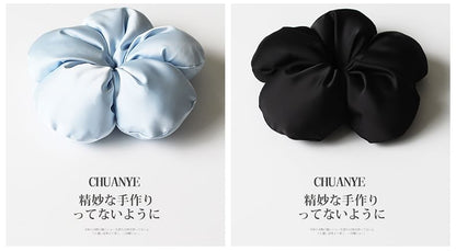 Satin Flower Scrunchie