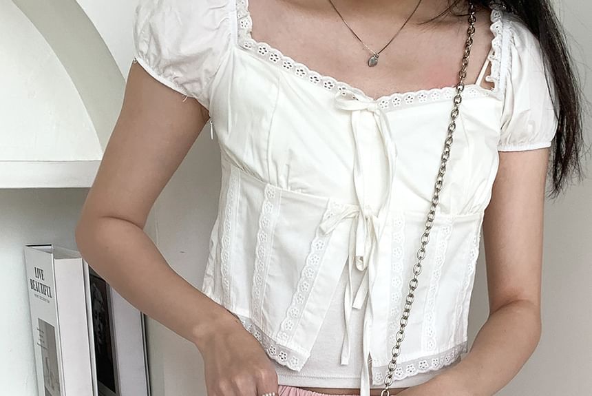 Heart Chain Bag Leather Crossbody Shaped Faux Lace-Up Strap