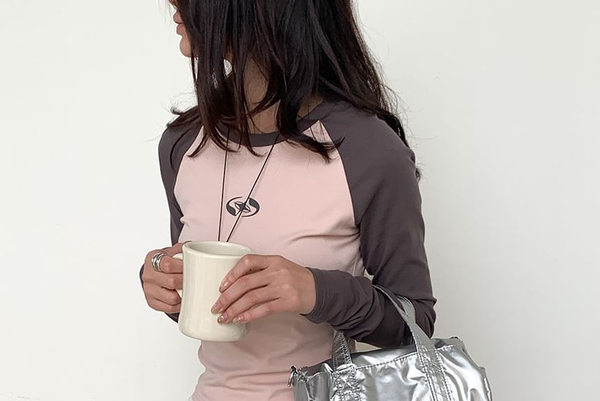 Bag Crossbody Top Handle Nylon Plain