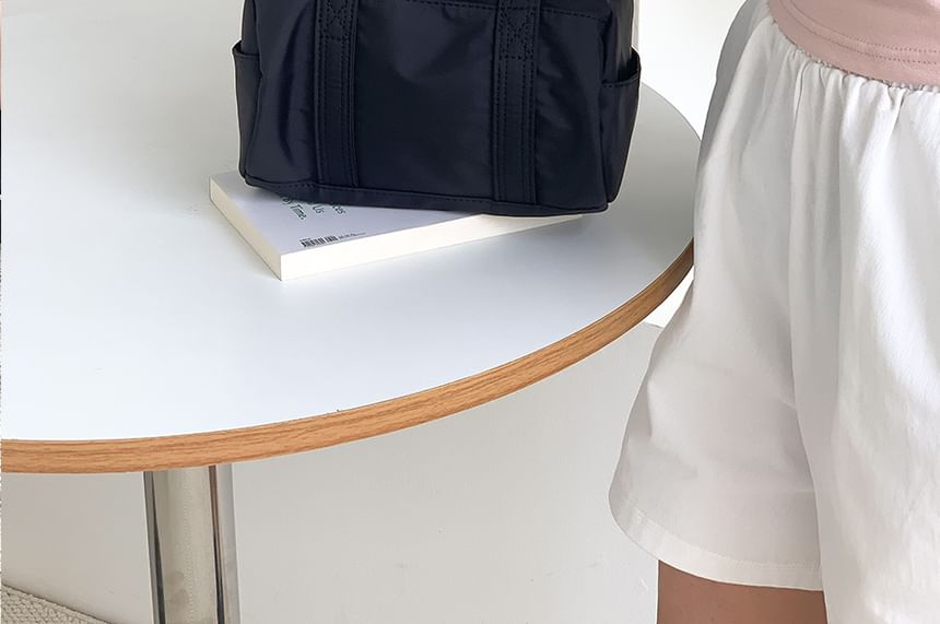 Bag Crossbody Top Handle Nylon Plain