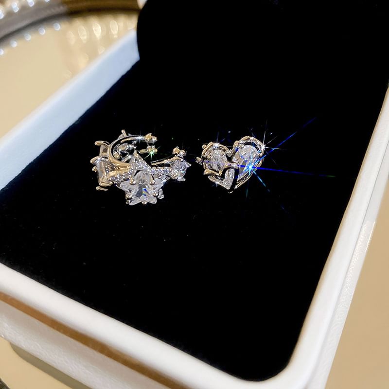 Cuff Heart Rhinestone / Ear Star