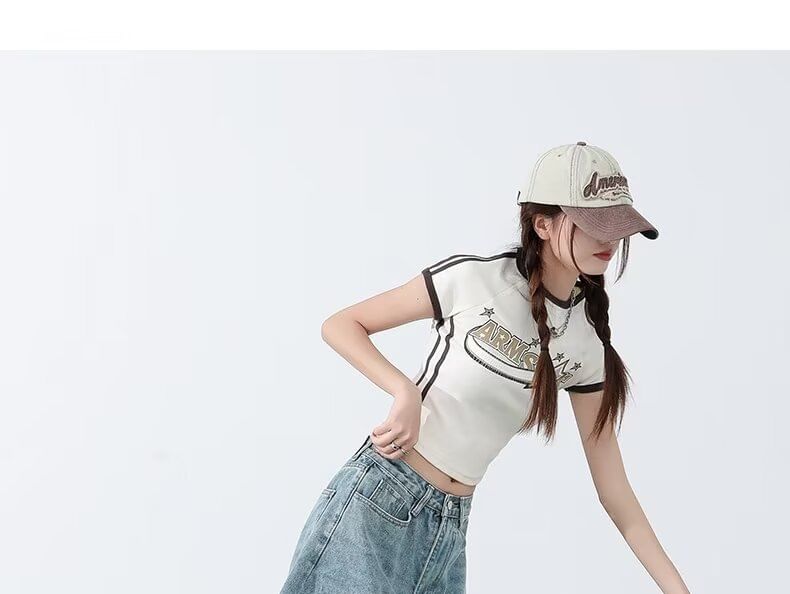 Low Rise Washed Denim Jorts