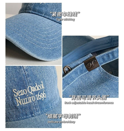 Lettering Denim Cap