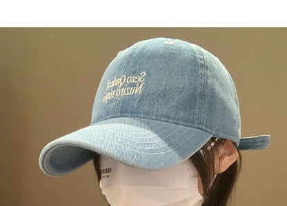 Lettering Denim Cap