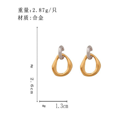 Alloy Half Hoop Earring