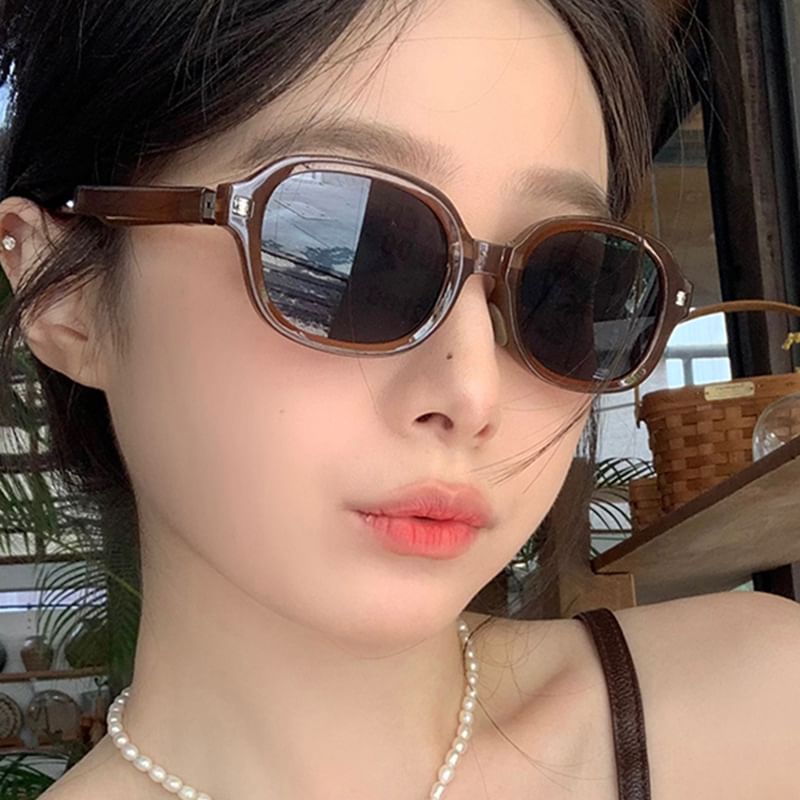 Foldable Oval Sunglasses