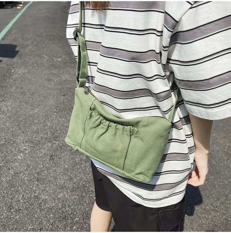 Canvas Plain Hobo Bag