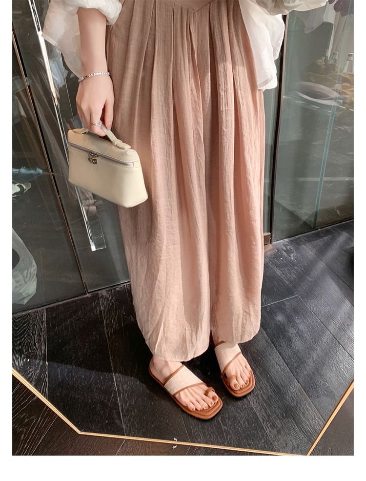 Slide Sandals Toe Loop