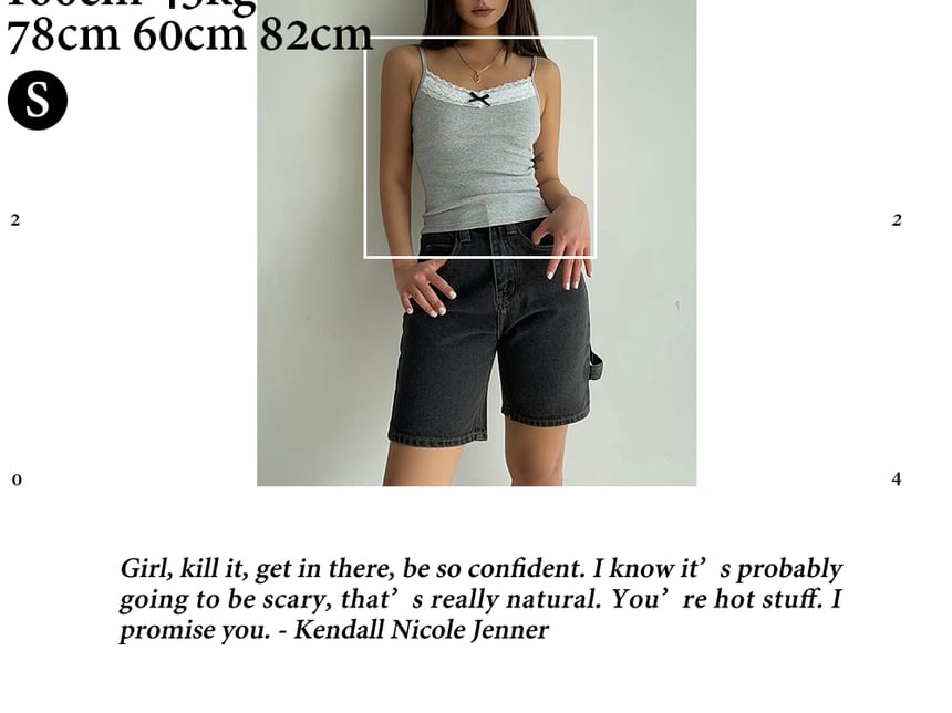 High-Waist Denim Shorts
