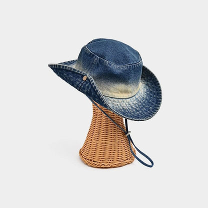 Denim Western Cowboy Hat