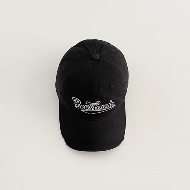 Lettering Embroidered Baseball Cap