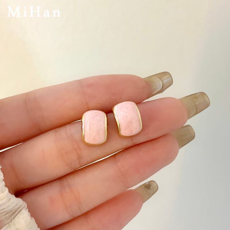 Alloy Glaze Stud Earring