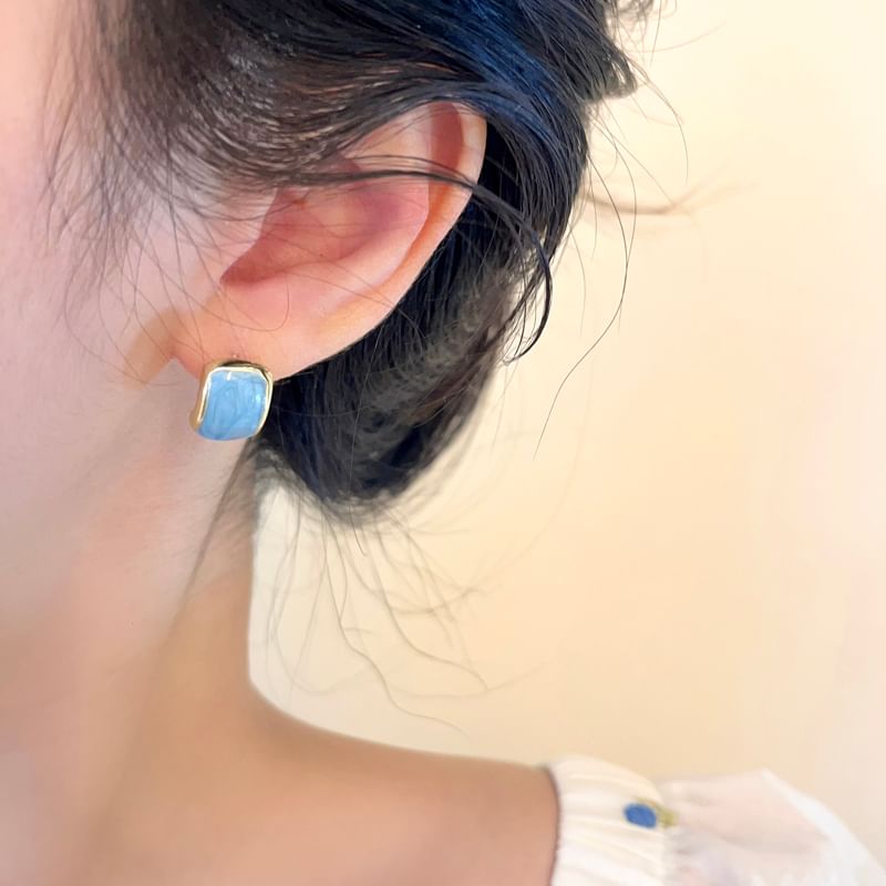 Alloy Glaze Stud Earring