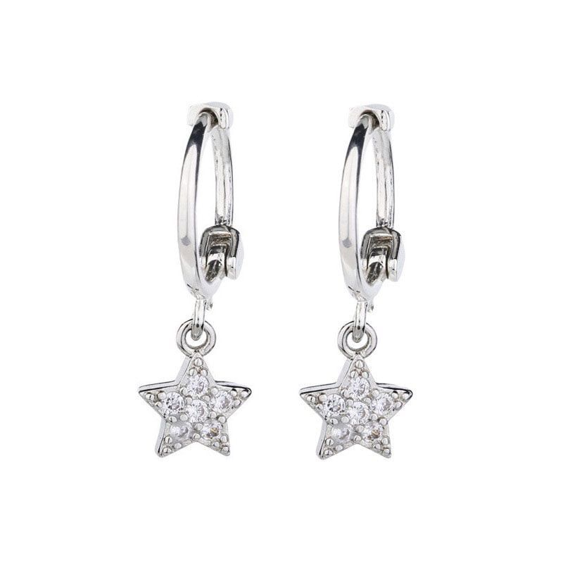 Moon / Star Alloy Drop Earring